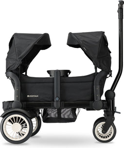 Deryan Luxe Sandy bolderkar - Duo buggy - tandem buggy - opvouwbaar - inklapbare bolderwagen - duo kinderwagen - Zwart