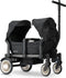 Deryan Luxe Sandy bolderkar - Duo buggy - tandem buggy - opvouwbaar - inklapbare bolderwagen - duo kinderwagen - Zwart
