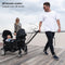 Deryan Luxe Sandy bolderkar - Duo buggy - tandem buggy - opvouwbaar - inklapbare bolderwagen - duo kinderwagen - Zwart