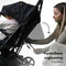 Deryan Luxe XP Twin Buggy XL - Dubbele buggy - Duobuggy - Compact lichtgewicht - Zwart