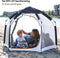 Deryan Up To Go Kinderbox - Draagbare Kinderbox - Pop Up Reisbox - Strandtent - Cream