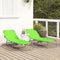 vidaXL - Opvouwbare - Ligbedden - 2 - stuks - Draagbaar - Groen - 600D - Oxford - Stof