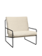Desert 1-seater - Black - Pure Bouclé
