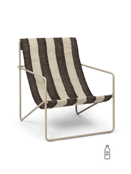 Desert Loungestoel - Kasjmier/Off-White/Chocolade