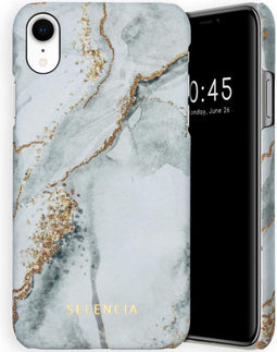 Selencia Hoesje Geschikt voor iPhone Xr Hoesje - Selencia Maya Fashion Backcover - grijs