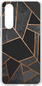 Design Backcover Huawei P30 hoesje - Grafisch Zwart / Koper