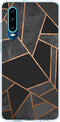 Design Backcover Huawei P30 hoesje - Grafisch Zwart / Koper