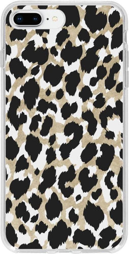 Design Backcover iPhone 8 Plus / 7 Plus hoesje - Panter Zwart