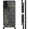 Design Backcover met koord voor de Samsung Galaxy S21 - Black Marble