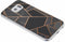 Design Backcover Samsung Galaxy S6 hoesje - Grafisch Zwart / Koper
