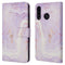 Design Bookcase voor de Huawei P30 Lite - Purple Marble