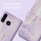 Design Bookcase voor de Huawei P30 Lite - Purple Marble