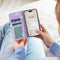 Design Bookcase voor de Huawei P30 Lite - Purple Marble