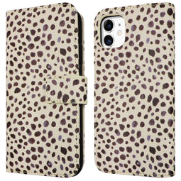 Design Bookcase voor de iPhone 11 - Black And White Dots