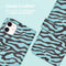 Design Bookcase voor de iPhone 11 - Black Blue Stripes