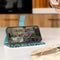 Design Bookcase voor de iPhone 11 - Black Blue Stripes