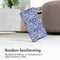 Design Bookcase voor de iPhone 11 - White Blue Stripes