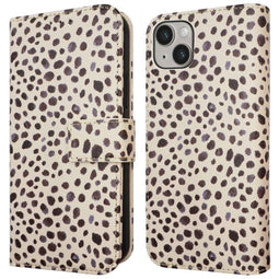 Design Bookcase voor de iPhone 14 - Black And White Dots