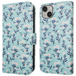 Design Bookcase voor de iPhone 14 - Blue Flowers