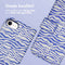 Design Bookcase voor de iPhone SE (2022 / 2020) / 8 / 7 / 6(s) - White Blue Stripes