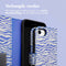 Design Bookcase voor de iPhone SE (2022 / 2020) / 8 / 7 / 6(s) - White Blue Stripes