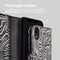 Design Bookcase voor de iPhone Xr - Black And White