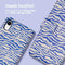 Design Bookcase voor de iPhone Xr - White Blue Stripes