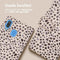 Design Bookcase voor de Samsung Galaxy A40 - Black And White Dots