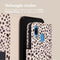 Design Bookcase voor de Samsung Galaxy A40 - Black And White Dots