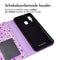 Design Bookcase voor de Samsung Galaxy A40 - Purple Flowers