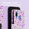 Design Bookcase voor de Samsung Galaxy A40 - Purple Flowers