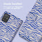 Design Bookcase voor de Samsung Galaxy A51 - White Blue Stripes