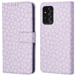 Design Bookcase voor de Samsung Galaxy A52(s) (5G/4G) - White Daisy