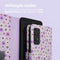 Design Bookcase voor de Samsung Galaxy A53 - Purple Flowers