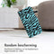 Design Bookcase voor de Samsung Galaxy A55 - Black Blue Stripes