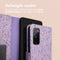 Design Bookcase voor de Samsung Galaxy S20 FE - Purple White Flowers