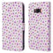 Design Bookcase voor de Samsung Galaxy S8 - Purple Flowers