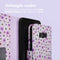 Design Bookcase voor de Samsung Galaxy S8 - Purple Flowers