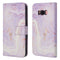 Design Bookcase voor de Samsung Galaxy S8 - Purple Marble