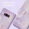 Design Bookcase voor de Samsung Galaxy S8 - Purple Marble
