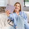 Design Bookcase voor de Samsung Galaxy S9 - Purple Flowers