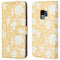Design Bookcase voor de Samsung Galaxy S9 - Yellow Flowers