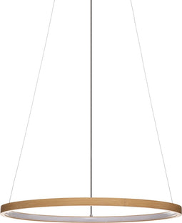 Design Hanglamp Finn 50 cm Beige - Bamboe - LED - Warm wit