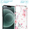 Design hoesje met koord iPhone 13 Mini - Bloem - Roze