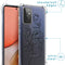 Design hoesje met koord Samsung Galaxy A72 - Abstract Gezicht Bloem - Transparant