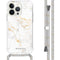 Design hoesje met koord voor de iPhone 13 Pro - White Marble
