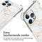 Design hoesje met koord voor de iPhone 13 Pro - White Marble