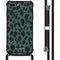 Design hoesje met koord voor de iPhone 8 Plus / 7 Plus - Luipaard - Groen / Zwart