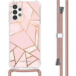 Design hoesje met koord voor de Samsung Galaxy A13 (4G) - Grafisch Koper