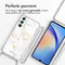 Design hoesje met koord voor de Samsung Galaxy A34 (5G) - White Marble